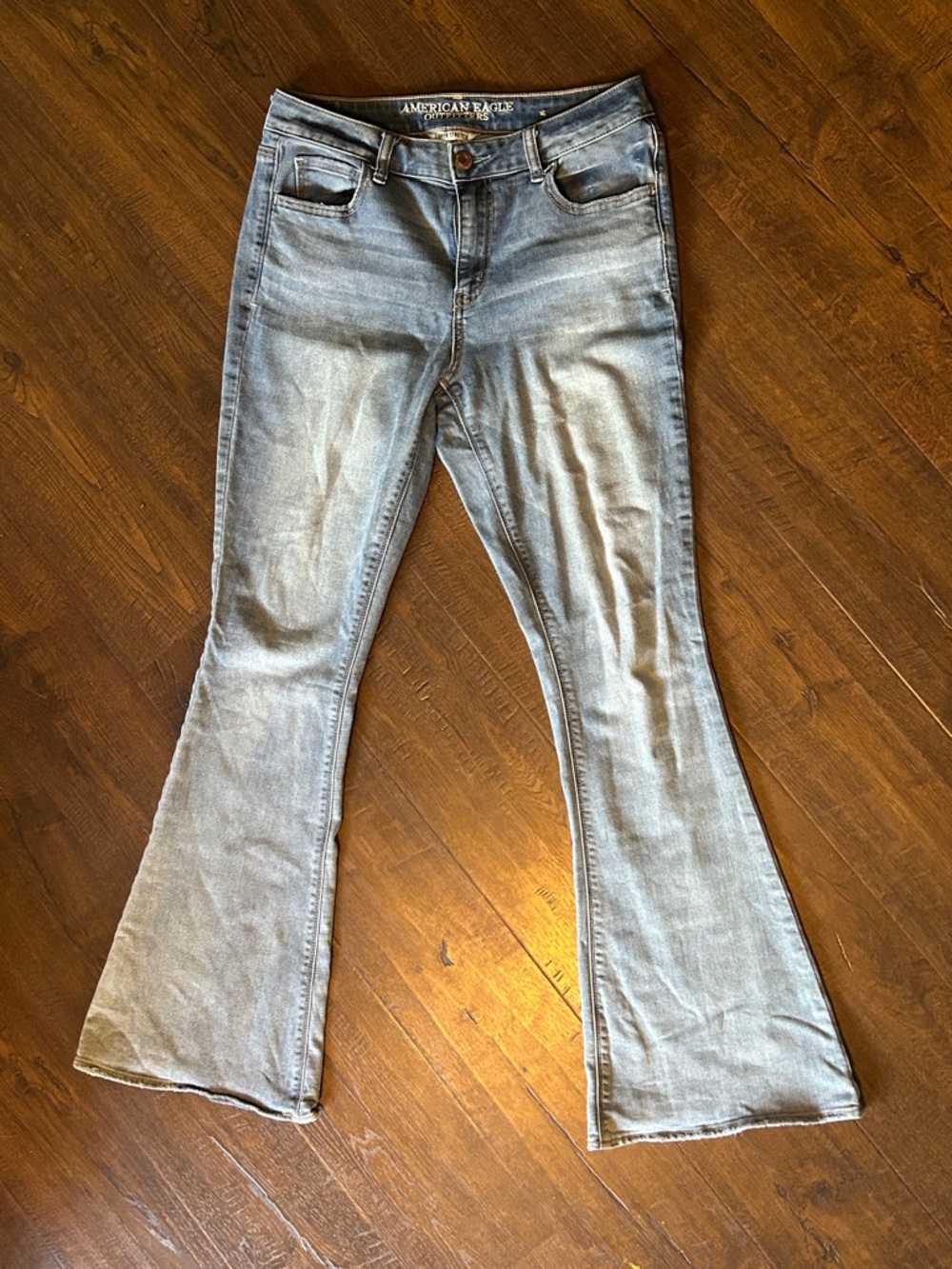 American Eagle Outfitters Light Wash Flared Jeans